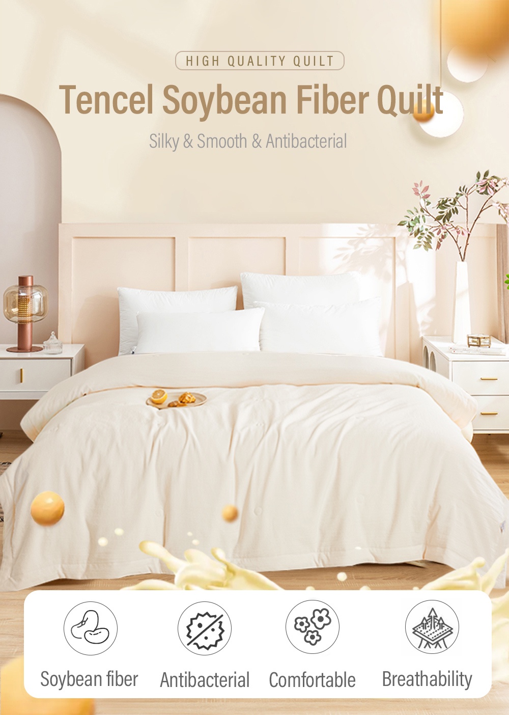 Premium Tencel Soybean Fiber Quilt-1